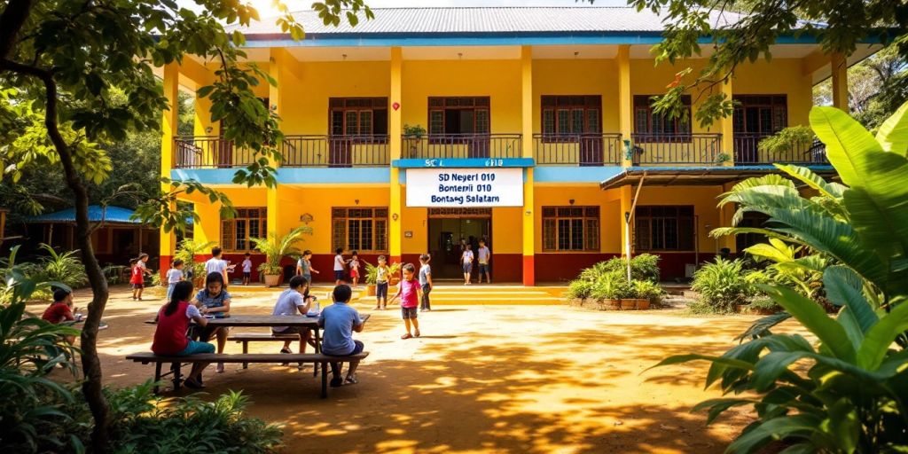 Sekolah SD Negeri 010 Bontang Selatan di Kalimantan Timur.